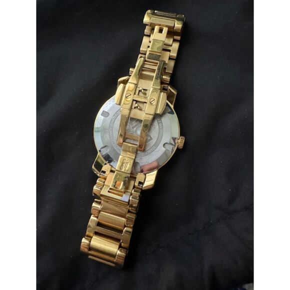Movado Bold Unisex Gold Tone Watch.